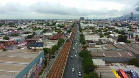 U-Bahn-Oder-Stadtbahn-Der-Stadt-Monterrey