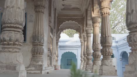 Templo-Antiguo-Arquitectura-única-En-El-Día-Desde-ángulo-Plano-Video-Tomado-En-Ghantaghar-Jodhpur-Rajasthan-India