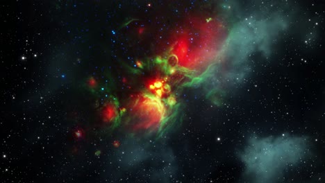 Una-Nebulosa-Brillante-En-El-Centro-Del-Espacio