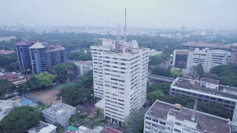 An-aerial-video-showing-the-Anntana-Tower-over-a-skyscraper