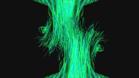 Grün-Leuchtender-Magischer-Hintergrund-Aus-Faserpartikeln---Animation