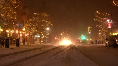 Christmas-in-Canmore,-AB-in-a-epic-winter-snowstorm