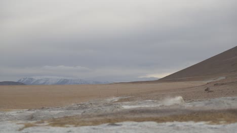 Respiradero-Geotérmico-Activo-En-Las-Agrestes-Llanuras-Islandesas