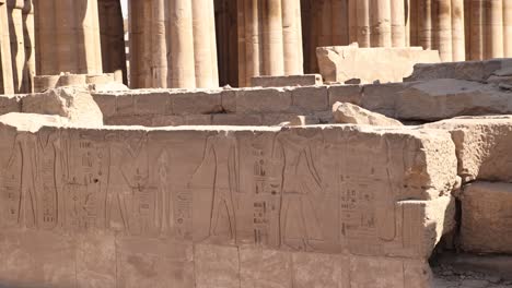 ruins-of-hieroglyphics-in-front-of-Luxor-Temple-in-Egypt