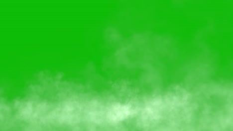 Visual-effects,-VFX,-ground-thick-fog-on-green-screen-3D-animation