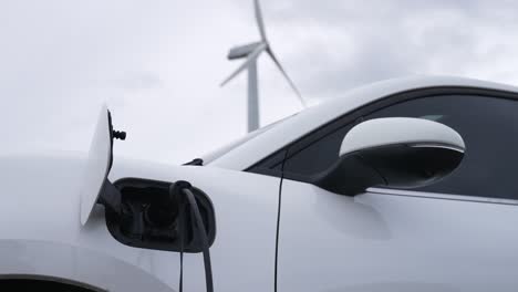 Progressive-combination-of-EV-car,-charging-station-and-wind-turbine.