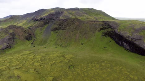 Aerial-view-of-mossy-lava-field-in-Iceland.