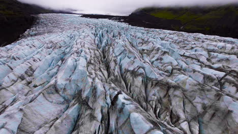 Svinafellsjökull-Gletscher-In-Vatnajökull,-Island.