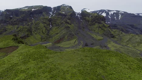 El-Paisaje-De-Thorsmork-En-Las-Tierras-Altas-De-Islandia-Desde-La-Vista-Aérea-De-Drones.