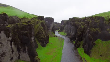 Unique-landscape-of-Fjadrargljufur-in-Iceland.