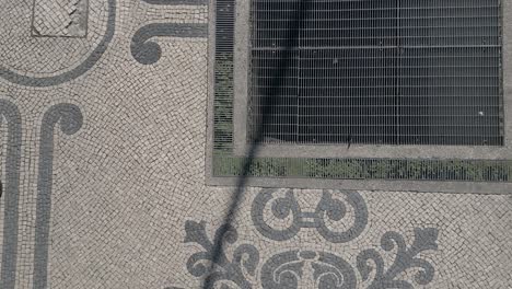 Art-decorated-sidewalk-pavement-with-patterns-and-nouveau-art