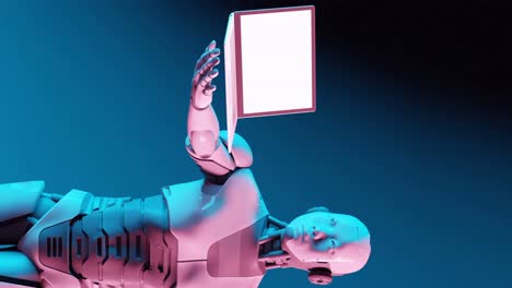 3D-Computer-generated-colourful-cyborg-unveils-latest-laptop-design-vertical