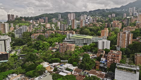 Medellin-Colombia-Aerial-v6-drone-flyover-and-around-El-Poblado-and-Las-Lomas-I-neighborhoods-capturing-Vizcaya-business-center-and-residential-areas---Shot-with-Mavic-3-Cine---November-2022