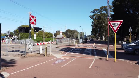 The-Indian-Pacific-passenger-train-passing-through-Guildford-level-crossing-Perth