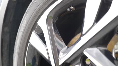 Close-up-of-clean-alloy-wheel-and-tyre