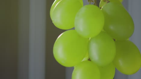 Grapes-Are-Hanging-From-A-Vine-In-A-Room