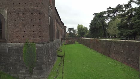 Defense-Moat-of-Sforzesco-Castle