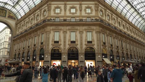 Prada-Shop-in-Galleria-Vittorio-Emanuele-II-with-Tourists-Walking-Around