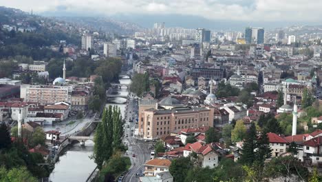 Sarajevo:-Teleobjetivo,-Baščaršija,-Río-Miljacka,-Monumentos,-Cultura-Del-Café