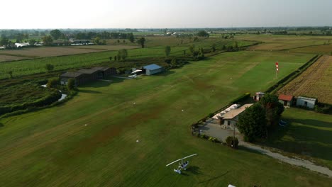 Aerial-View-Of-Airfield-In-Dovera-In-Lombardy