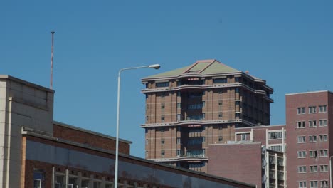 Agribank-from-a-distance-during-the-day,-Harare-Zimbabwe