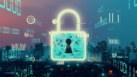 Cybersicherheit-Und-Änderungsdatenschutz-Auf-Digitaler-Plattform