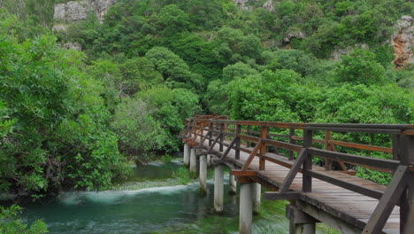 Wooden-bridge-in-the-Krka-waterfalls