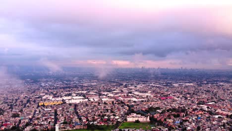 Hyperlapse-Himmel-Bewölkt-Mexiko-Stadt