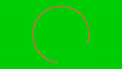 Animation-Circle-border-rotating-on-green-screen-with-blank-copy-space-for-video-elements
