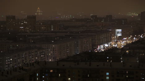 Nacht-Moskau-Zeitraffer