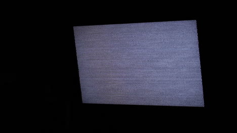 TV-Panel-Mit-Weißem-Rauschen-Und-Ton