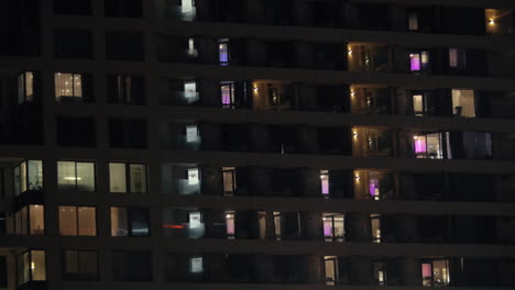 Night-view-of-high-rise-hotel-building