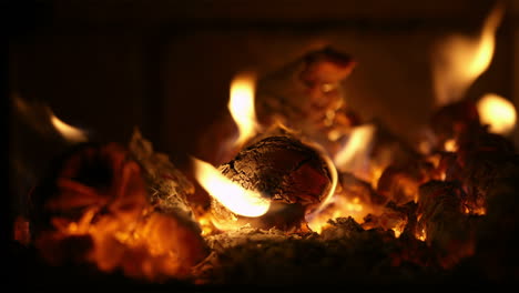 Burning-firewood
