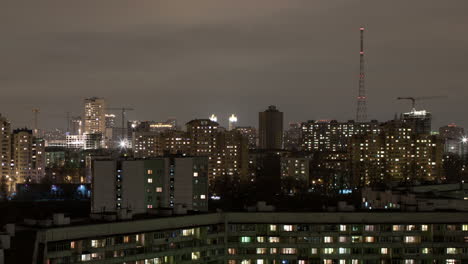 Industrial-city-time-lapse-by-night