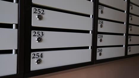 Locked-apartment-mailboxes