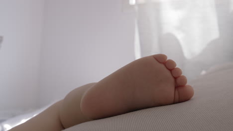 Nackter-Fuß-Eines-Schlafenden-Babys