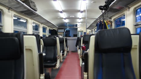 Empty-carriage-of-moving-train