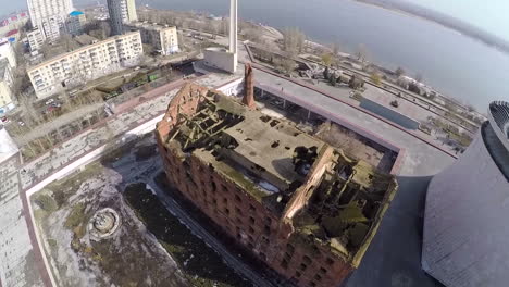 Aerial-view-of-destroyed-Gergart-Mill-in-Volgograd-Russia