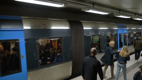 Departure-of-the-Train-in-Stockholm-Metro