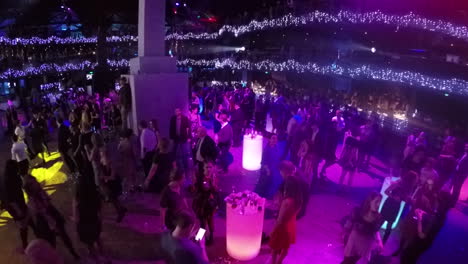 Celebration-in-the-club-aerial-view