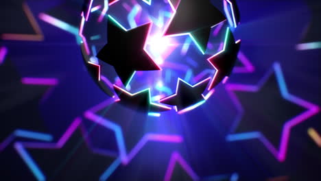 Sterne-Lichter-Disco-Hintergrund