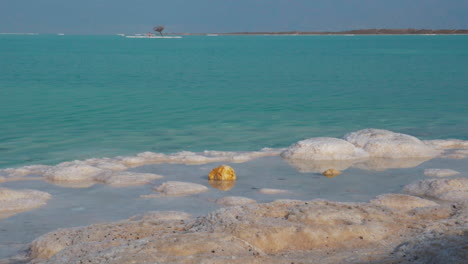 Beauty-of-nature-with-Dead-Sea-waterscape-and-salt-beach