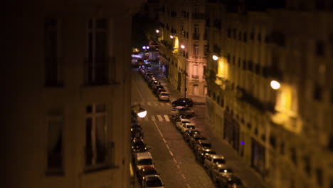 Timelapse-of-morning-coming-in-Paris-view-to-the-street