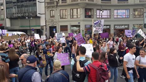 Demonstration-Für-Die-Gleichstellung-Der-Geschlechter-In-Spanien
