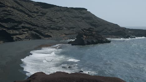 A-rocky-bay-surf-in-Canarias