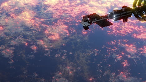 CG-Animation-Des-Raumschiffs-–-Die-Schönheit-Der-Erde