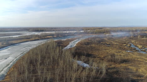 Springtime-Aerial-Landscape-in-Siberia