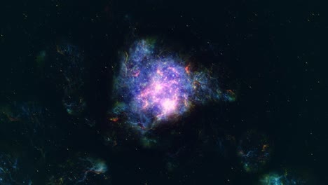 Nebulosa-Púrpura-En-El-Espacio