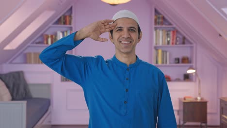 Happy-Muslim-man-saluting-on-camera