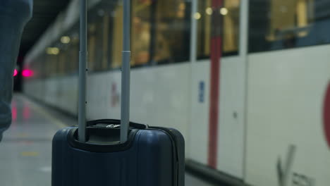 Subway-ride---suitcase